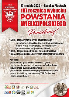 107 rocznica wybuchu Powstania Wielkopolskiego