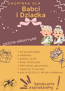 Upominek dla Babci i Dziadka. Zajęcia kreatywne