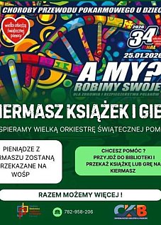 Kiermasz książek i gier dla WOŚP