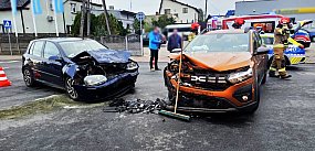 Poranny wypadek na skrzyżowaniu. Są poszkodowani
