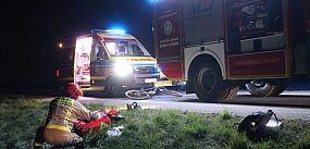 Nieprzytomny rowerzysta znaleziony w rowie. Sprawca...