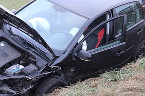 Wypadek na prostej drodze Lipie-Szelejewo Drugie-13724