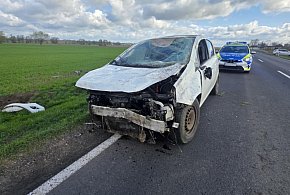 Lany Poniedziałek zaczął się od groźnego wypadku. Jedna osoba poszkodowana