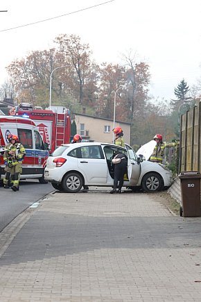 Zderzenie dwóch samochodów w miejscowości Brzezie-13578