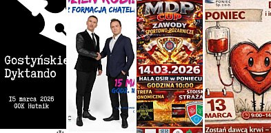 Kabaret, zawody, spotkania, dyktando... Jeśli nie masz planów, to warto zobaczyć