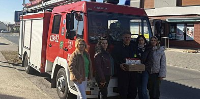 Wspólna akcja OSP Karolew, PSP w Gostyniu i MGOPS w Borku Wlkp.