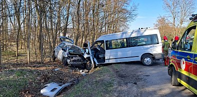 Poważny wypadek w sąsiednim powiecie. Pięć osób zostało rannych