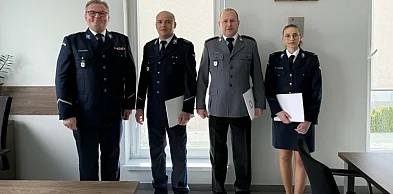 Nowy naczelnik, nowy zastępca i awans. Komendant nie szczędził im pochwał