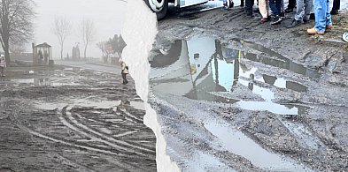 Roztopy odsłoniły problem. Przystanek tonie w błocie. Petycja już w urzędzie!