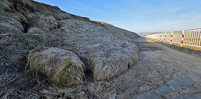 Ziemia zeszła na ścieżkę przy łączniku obwodnicy. Nie pierwszy raz w tym ...