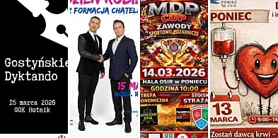 Kabaret, zawody, spotkania, dyktando... Jeśli nie masz planów, to warto zobaczyć