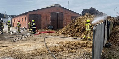 Ogień tuż za budynkiem gospodarczym. Do akcji ruszyło pięć zastępów straży