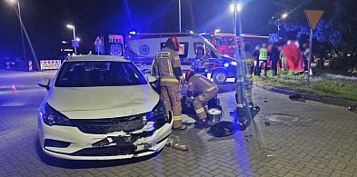 Wypadek w centrum Gostynia. Najbardziej poszkodowany został 16-letni chłopak