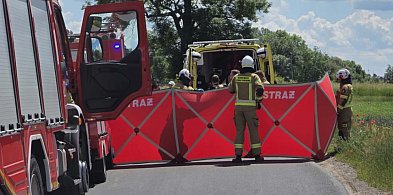 Groźny wypadek w drodze na Świętą Górę. Rannego księdza zabrał helikopter