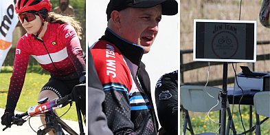 Wiatr, piach i... Rowerzyści musieli się napracować