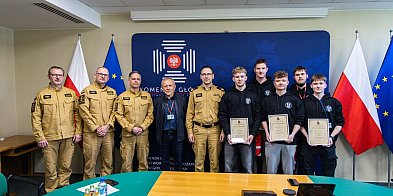 Technologia dla bezpieczeństwa. Sukces uczniów i spotkanie w PSP