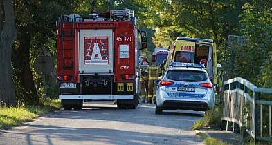 Motocyklista poważnie ranny w wypadku. Lądował śmigłowiec LPR-82325
