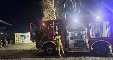 Dym unosił się nad plażą w Cichowie. Ogień pojawił się w budce z lodami-86173