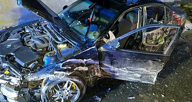 Zderzenie dwóch BMW... Wśród czterech poszkodowanych kobieta w ciąży