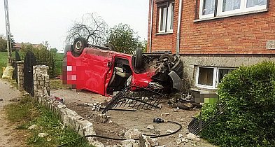 Zniszczone ogrodzenie to jego najmniejszy problem. Był kompletnie pijany