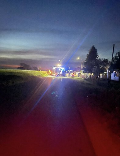 Policja, pogotowie i straż na miejscu. 53-latka trafiła do szpitala