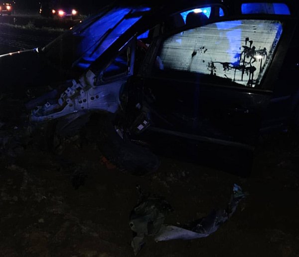 Wypadek przy granicy powiatów. Na pomoc ruszyli też gostyńscy strażacy-82710
