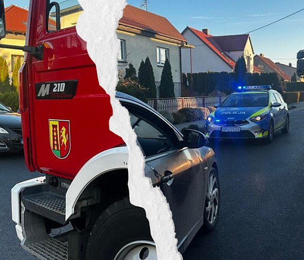 Wypadek na Szkolnej w Pępowie. 14-latka z ranami głowy zabrana do szpitala-84365