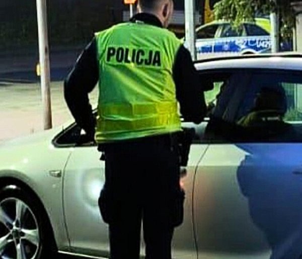 Ryzyko się nie opłaciło! Dojechał tylko do Głoginina. Tam zatrzymał go patrol...