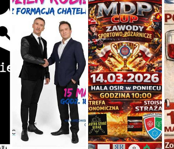 Kabaret, zawody, spotkania, dyktando... Jeśli nie masz planów, to warto zobaczyć