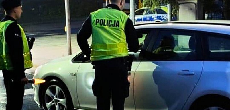 Ryzyko się nie opłaciło! Dojechał tylko do Głoginina. Tam zatrzymał go patrol...