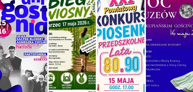 Nie masz planów na najbliższe dni? Wiemy, co będzie się działo w powiecie