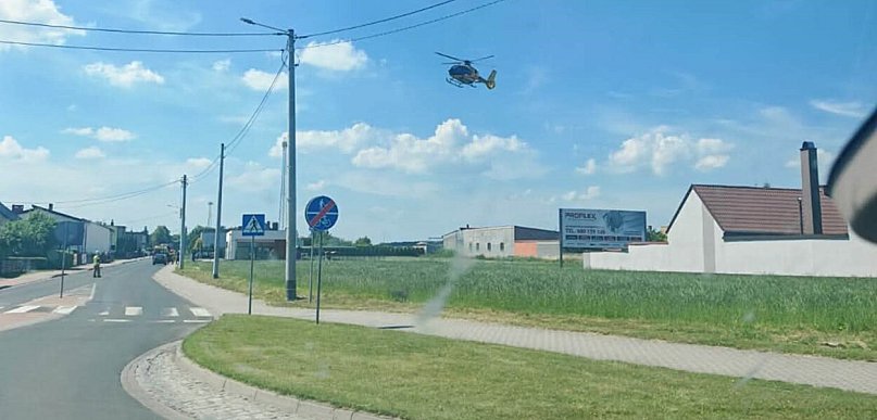 Mężczyzna porażony prądem. Był reanimowany. Na miejsce przyleciał LPR