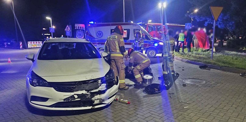 Wypadek w centrum Gostynia. Najbardziej poszkodowany został 16-letni chłopak