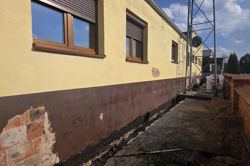 Remont remizy OSP w Pępowie