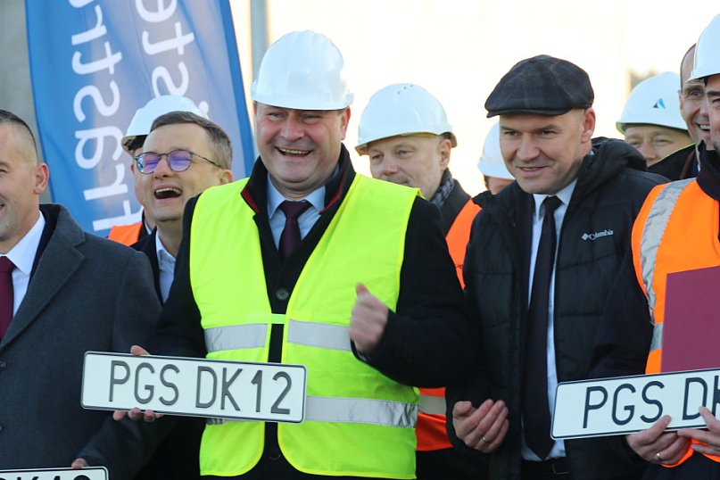 Briefing prasowy na nowej obwodnicy DK12