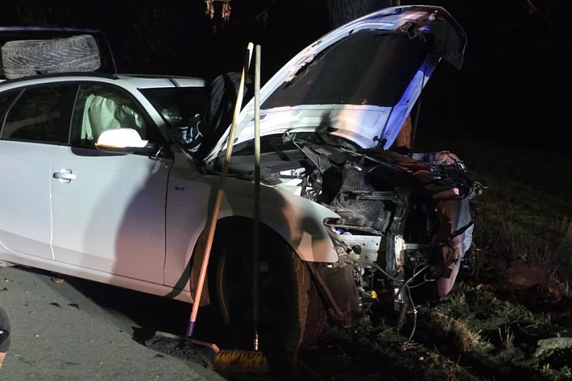 Kolizja na wyjeździe z Piasków w kierunku Grabonoga