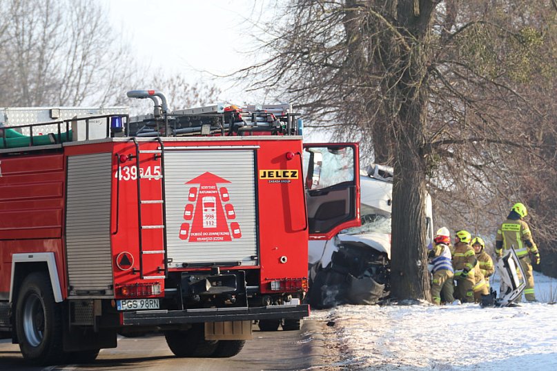 Wypadek drogowy w Szelejewie Drugim