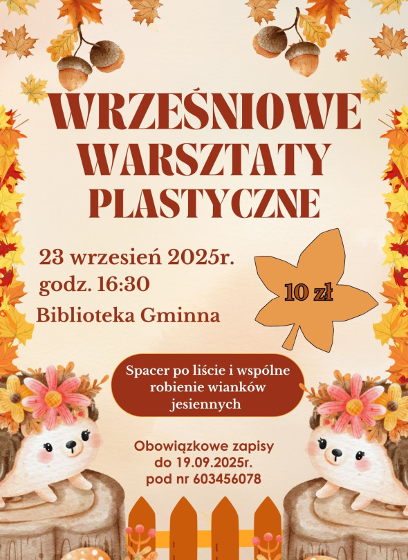 Wrześniowe Warsztaty Plastyczne