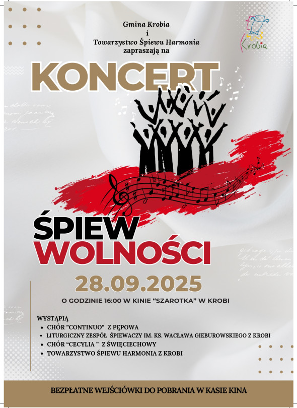 Koncert - Śpiew Wolności w Krobi