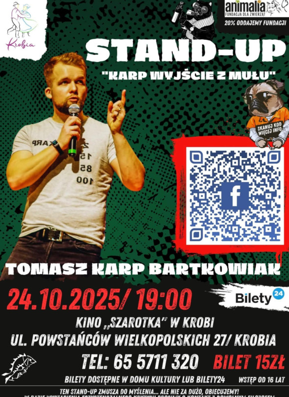 Stand-up Tomasza Karpa Bartkowiaka w Krobi