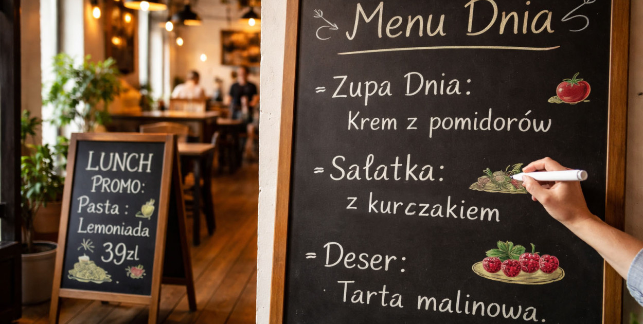 Tablice kredowe i stojaki kredowe – komunikacja, którą zmieniasz codziennie