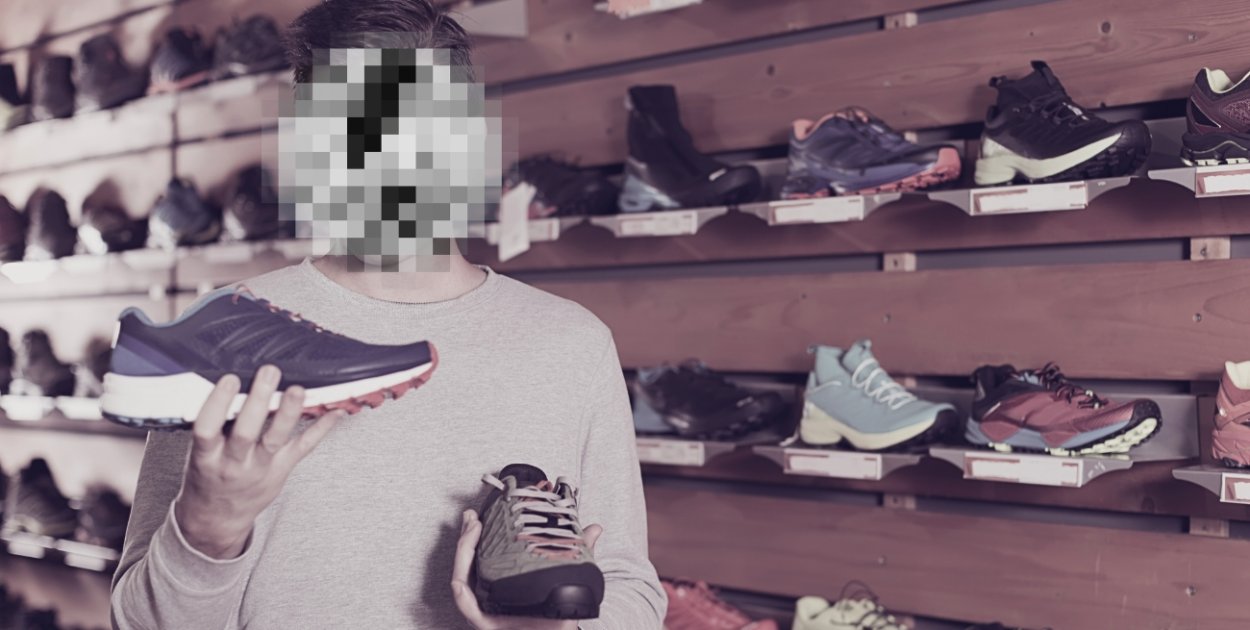 Wyszedł ze sklepu w nowych butach, stare odłożył na półkę. Dopadł go...