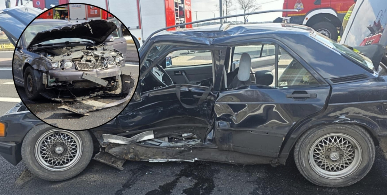 Poważny wypadek na obwodnicy Borku Wlkp. Świadkowie: "Nawet się nie zatrzymał"