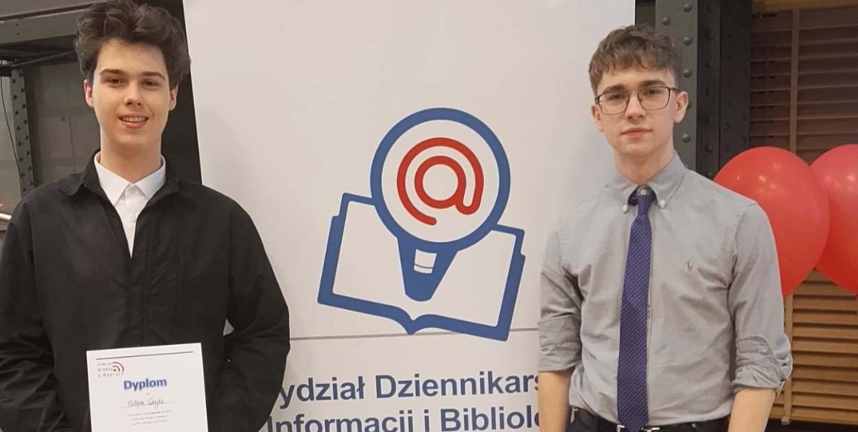 Filip Czajka laureatem, Wiktor Woch finalistą ogólnopolskiej olimpiady