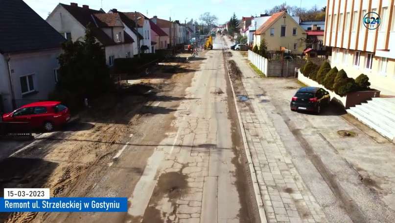Remont ul. Strzeleckiej w Gostyniu